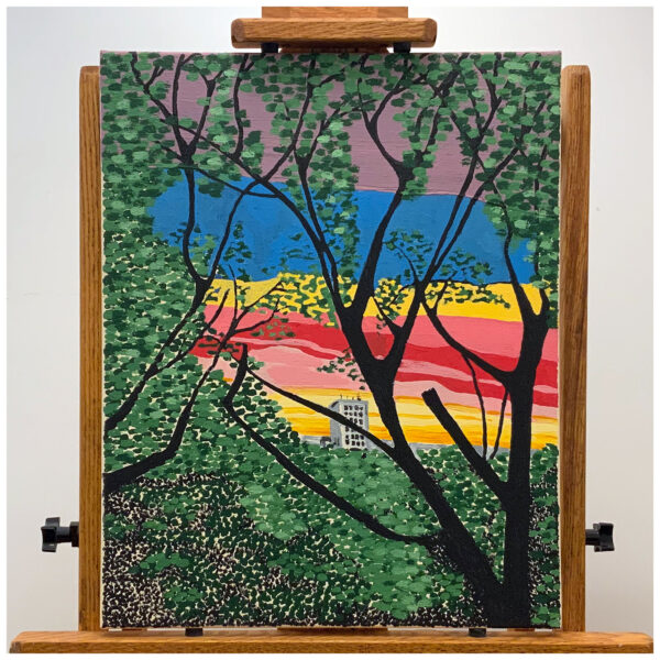 Sunset on the Humber, Original Acrylic on Canvas, 16″×20″