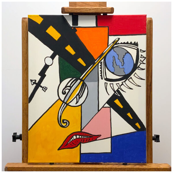 The Watching Eye, Original Acrylic on Canvas, 16″×20″