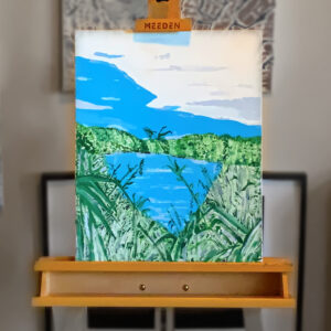 Looking Through the Brush, Original Acrylic on Canvas, 16″×20″