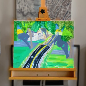 Down the Old Road, Original Oil Painting, 20″×16″