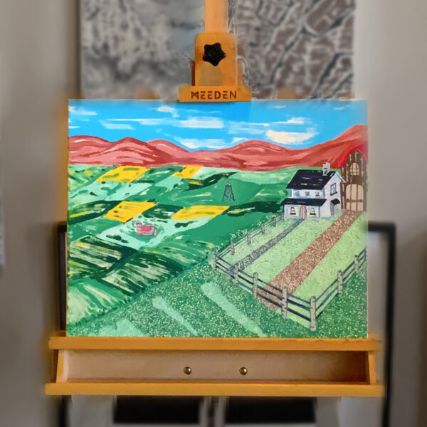Little House on the Farm, Original Oil Painting, 20″×16″