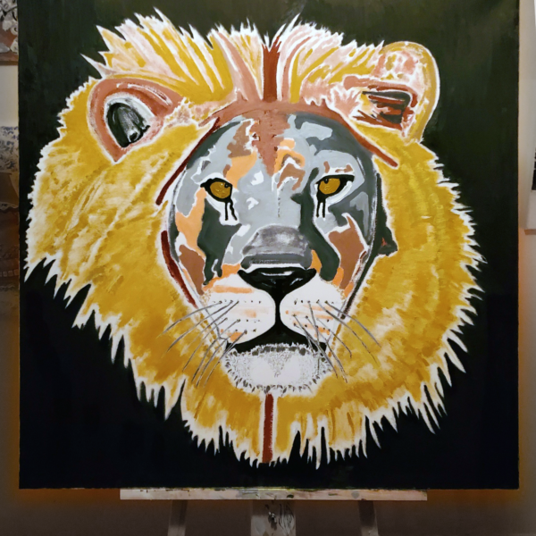 Leo, Original Oil on Canvas, 36"×36"