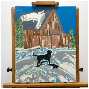 Ol' Barnie, Original Painting on Canvas, 16″×20″