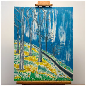 Humber Fall Day, Original Painting on Canvas, 24″×30″