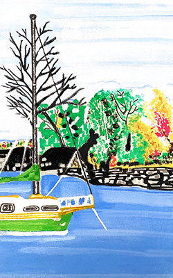 Little Green Boat by Toronto Artist Vernon Deagle