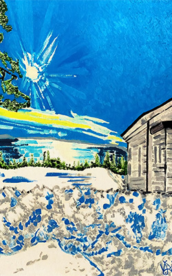 Reflections in the Snow by Toronto Artist Vernon Deagle
