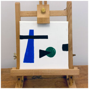 Triptych Geometric Squares - Image 2