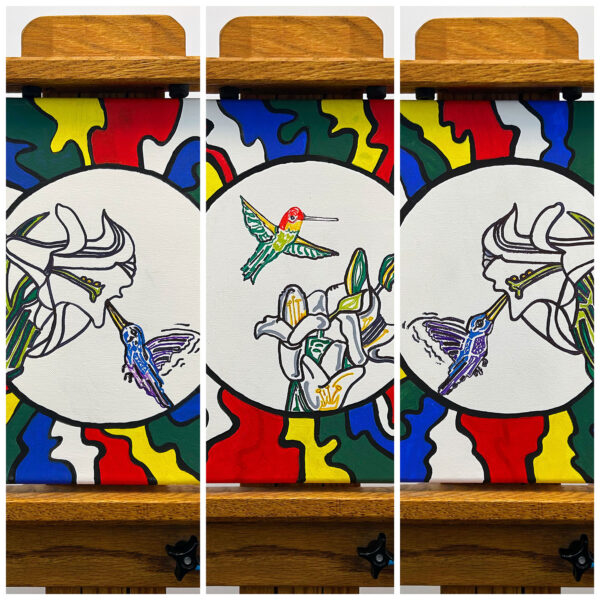 Triptych Hummingbird Set