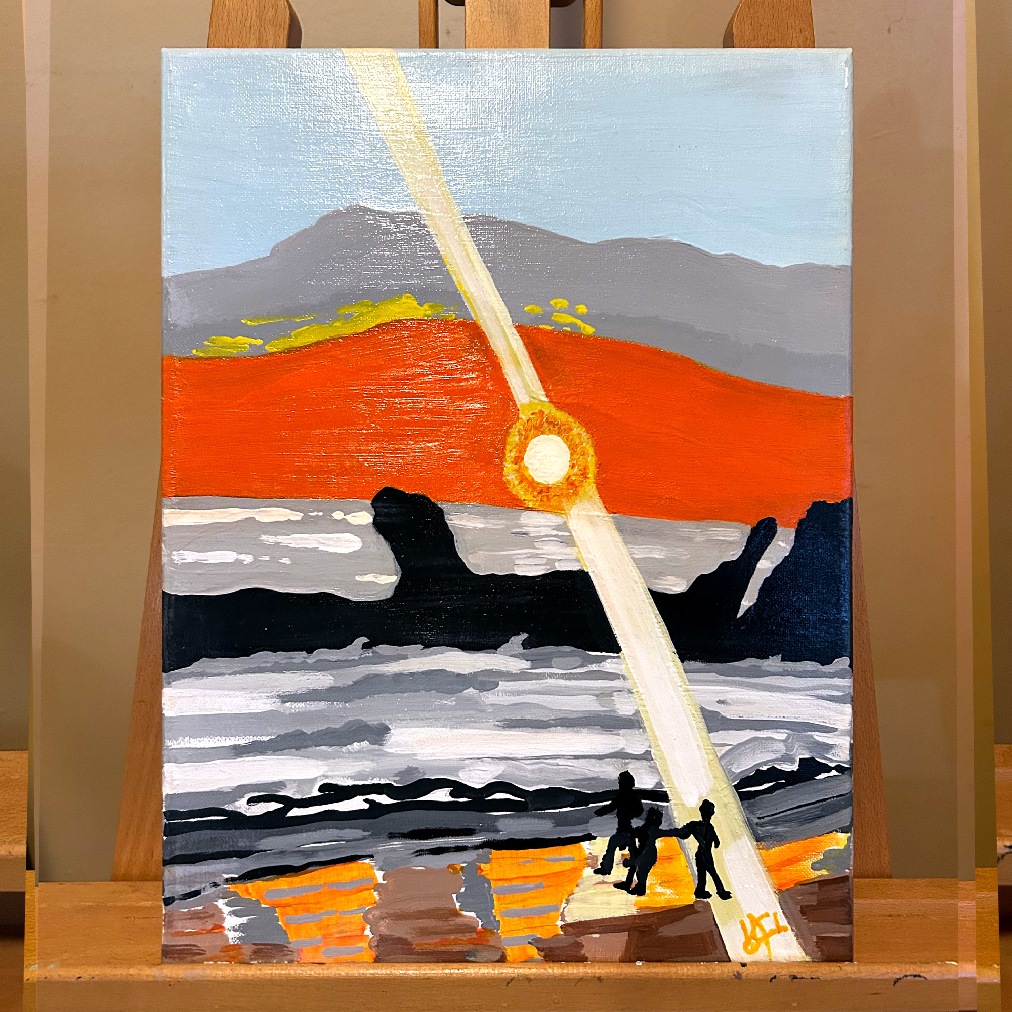 Vacation Time — Acrylic, 12 × 16 in. $250