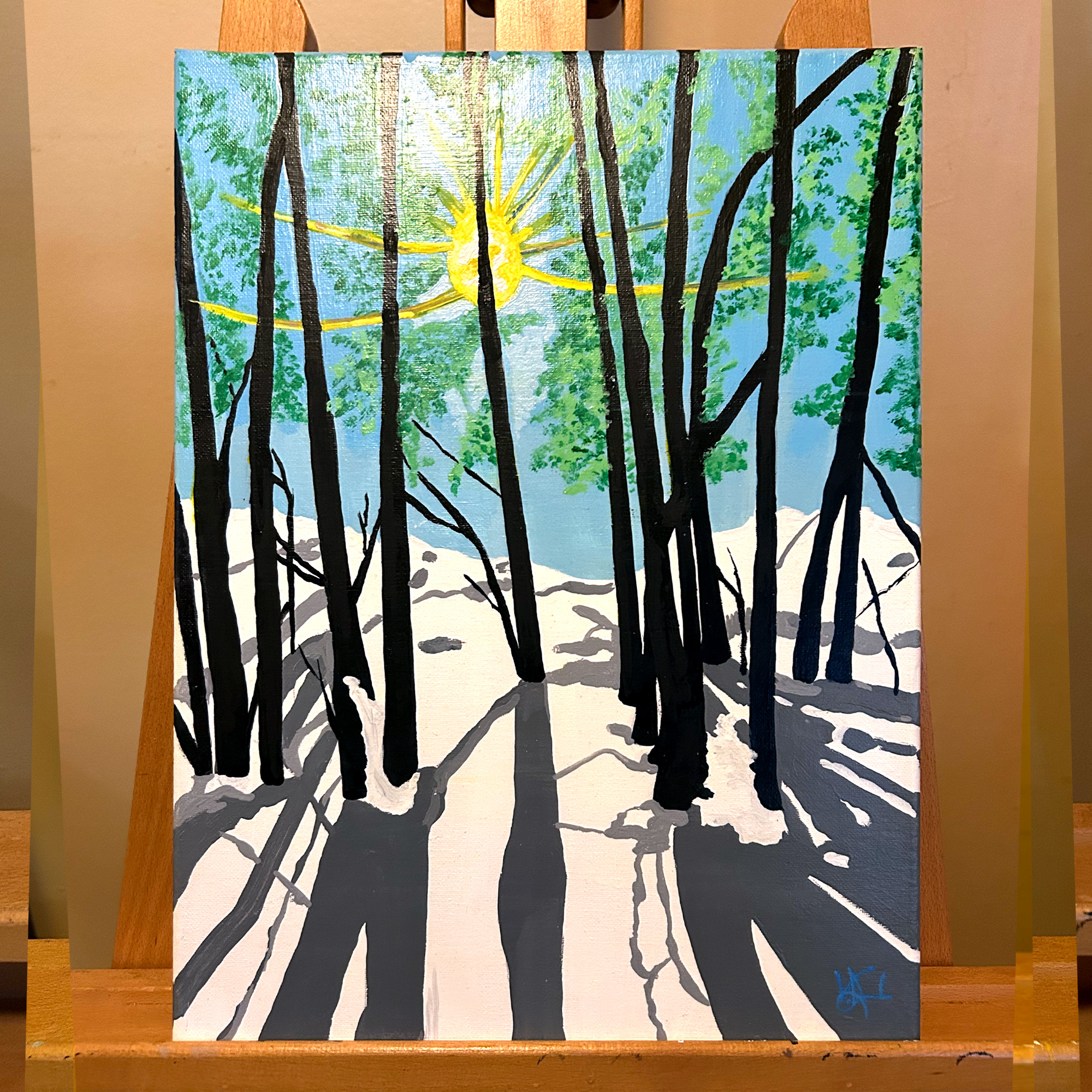 Sundown — Acrylic, 12 × 16 in. $250