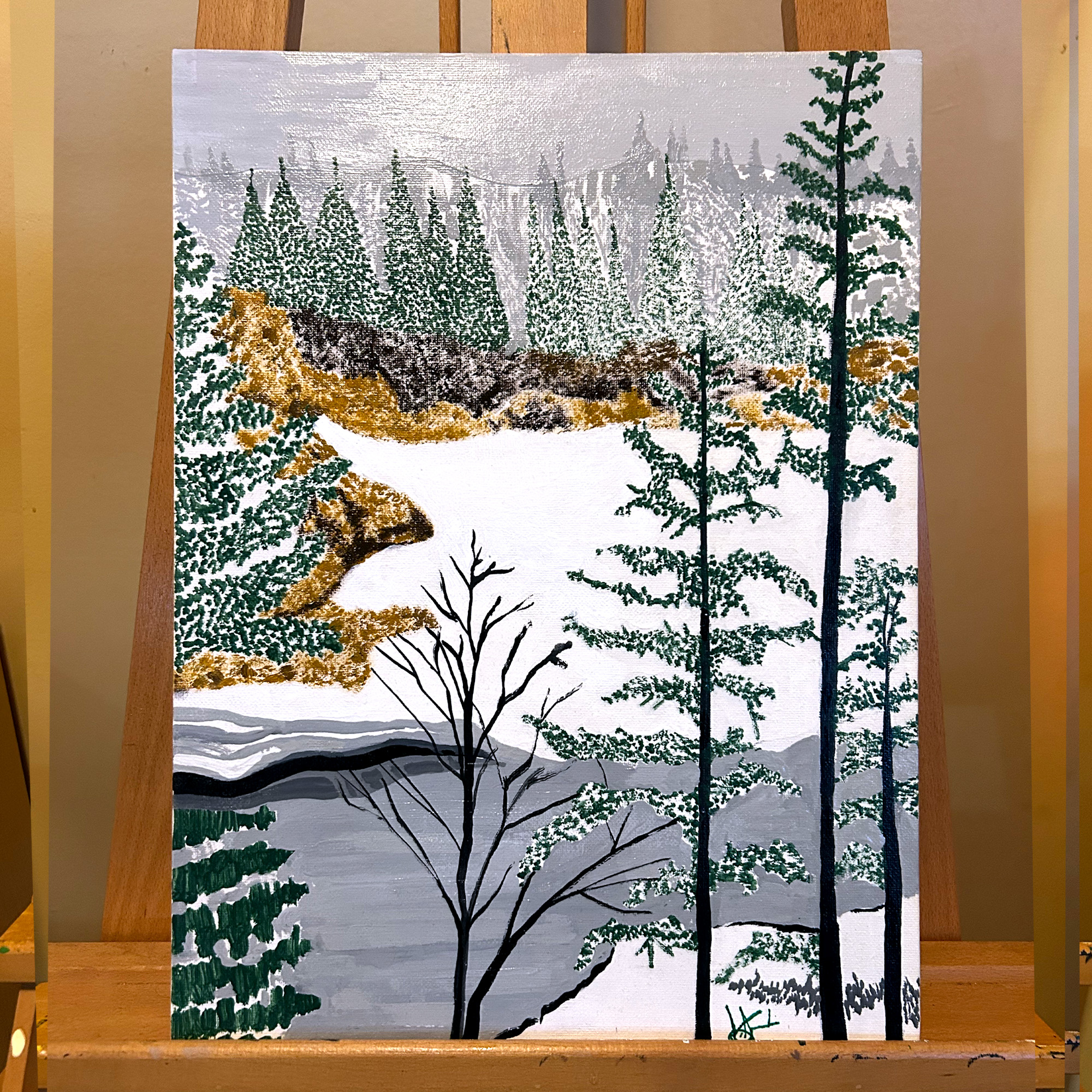 North Land — Acrylic, 11¾ × 15¾ in. $250