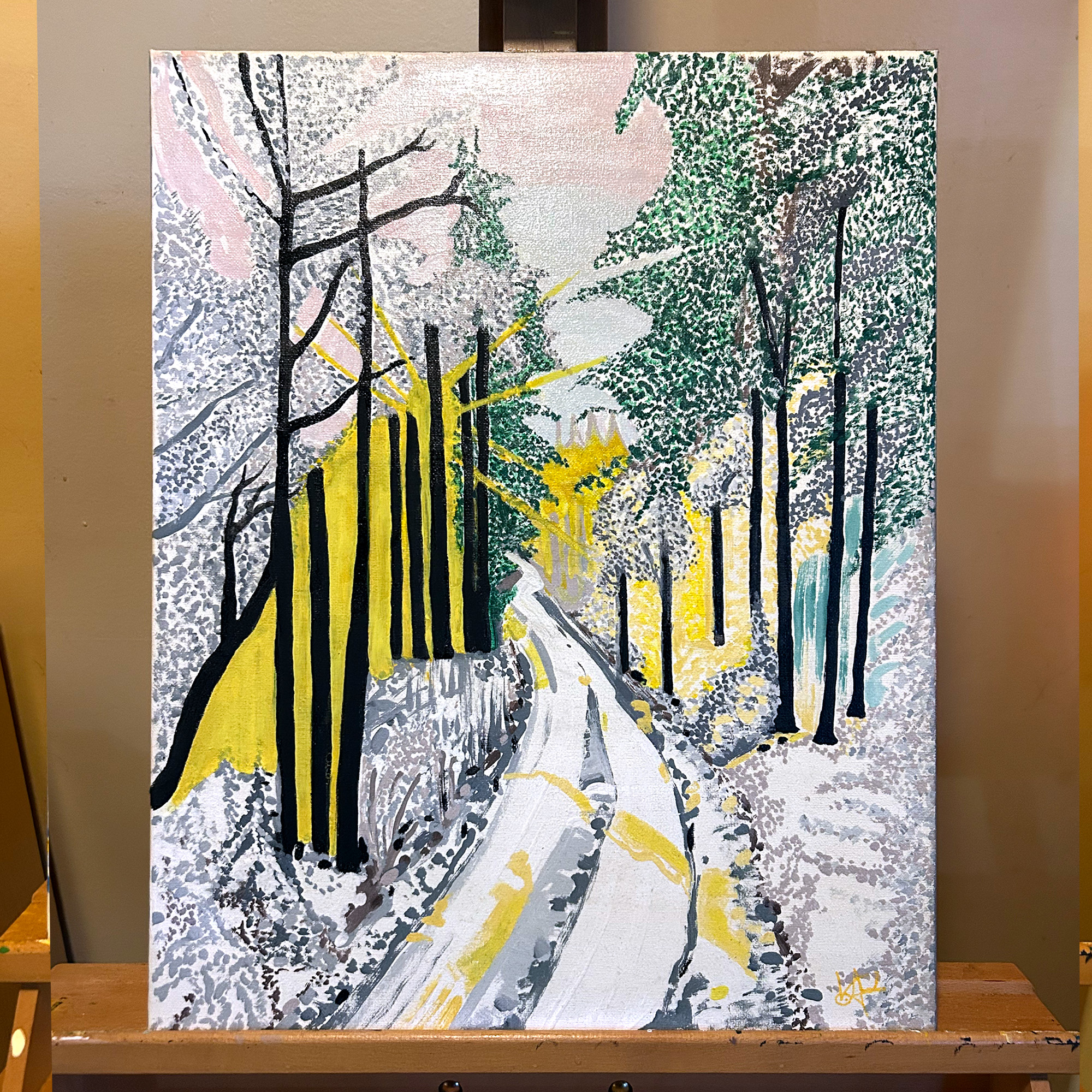 Country Road — Oil, 16 × 20 in. $300
