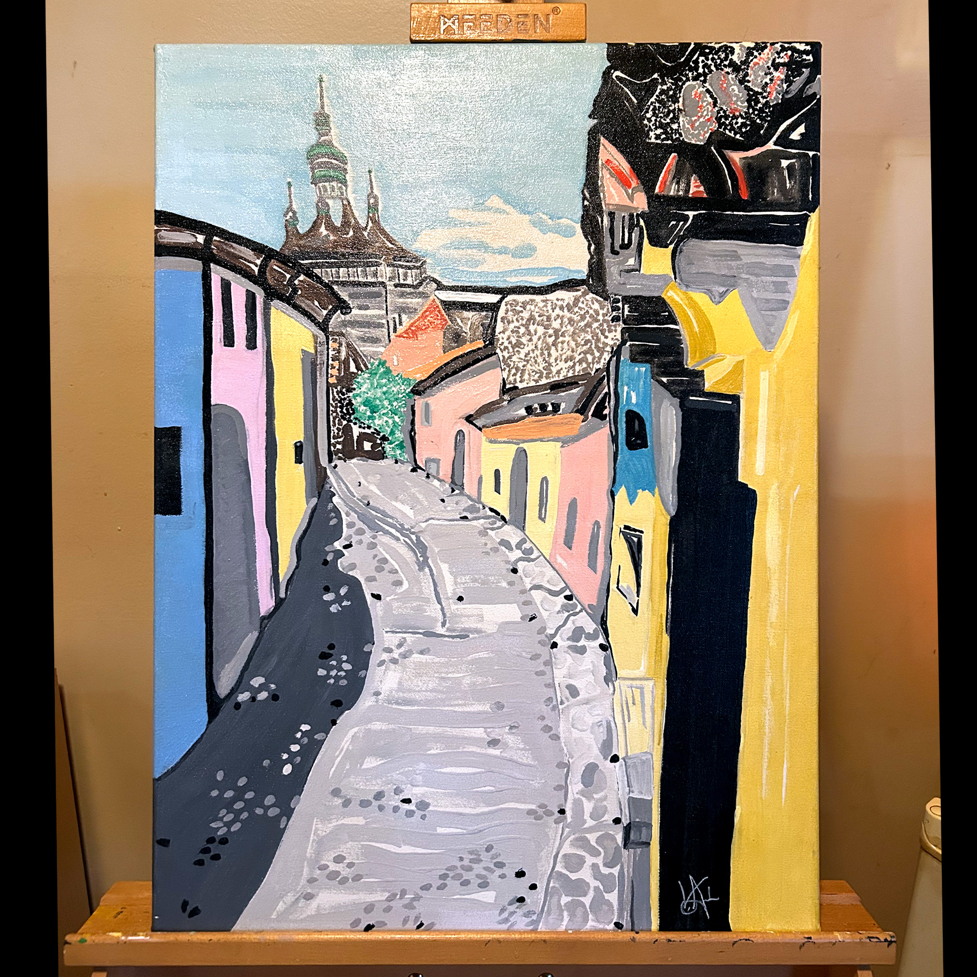Colour Contrast — Acrylic, 18 × 24 in. $350