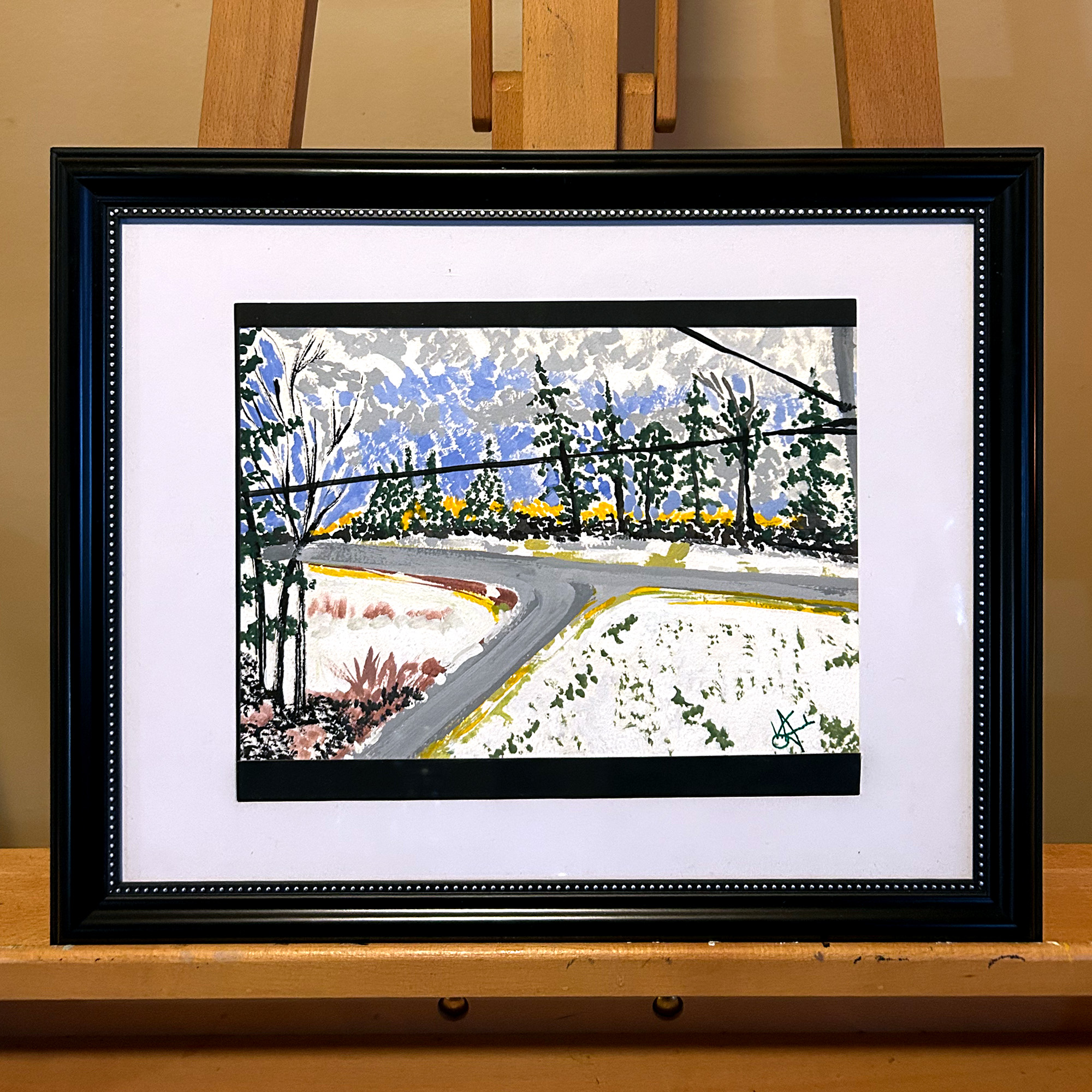 Nova Scotia Country — Acrylic, 10 × 7 in. $150